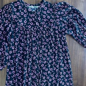 ZARA MAXI DRESS IN PINK AND BLACK